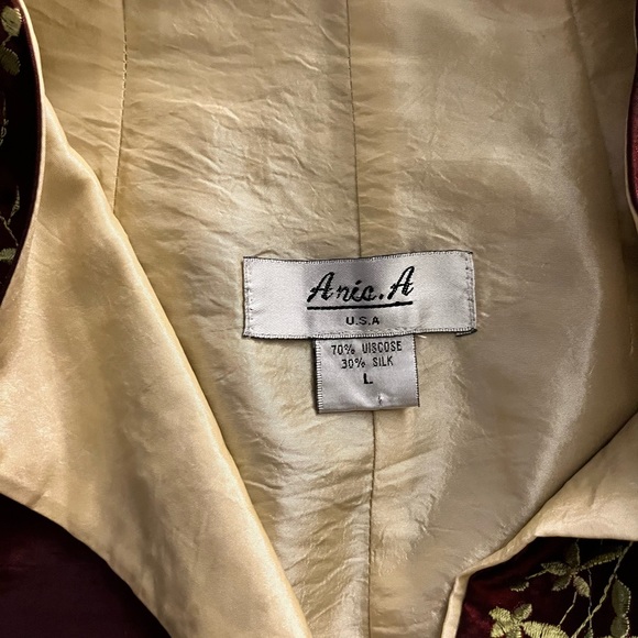 Women’s 100% silk floral blazer - Picture 4 of 4